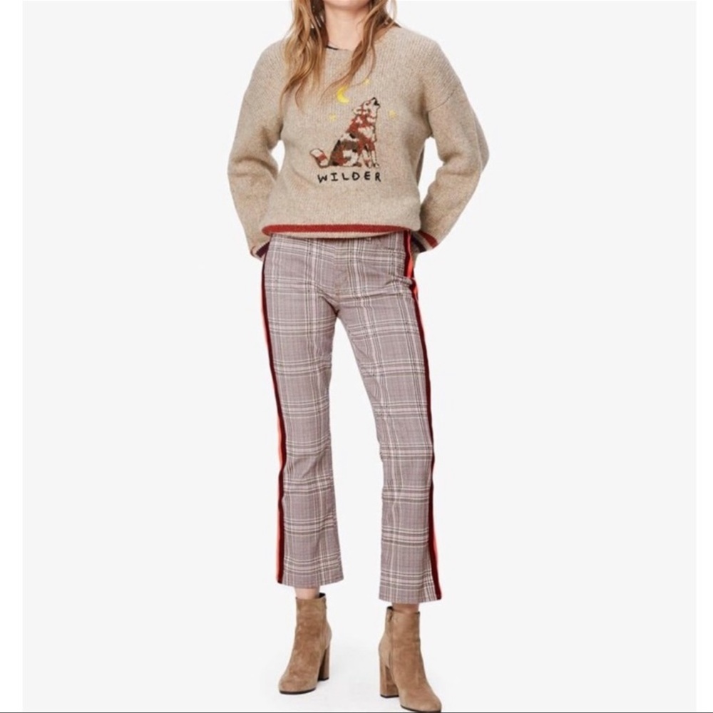NWT Mother The Insider Plaid Print Ankle Pants
